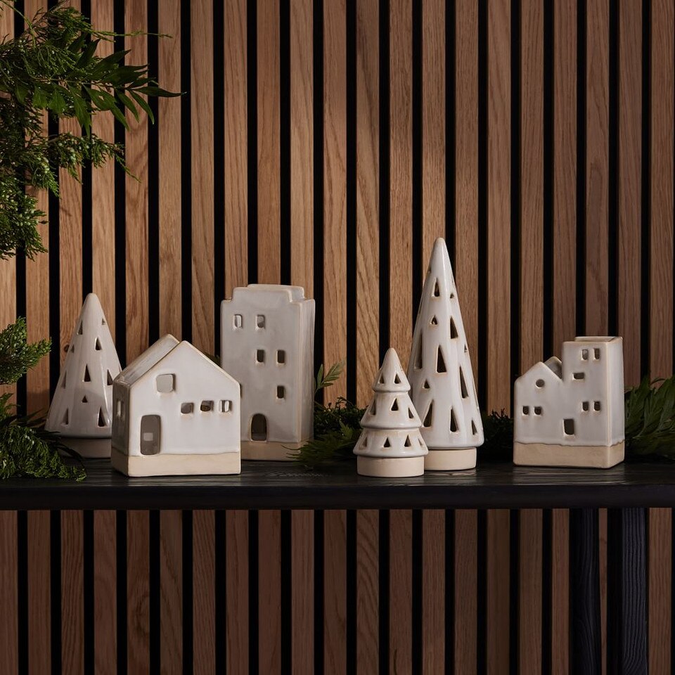 Ceramic Tealight Houses West Elm Australia